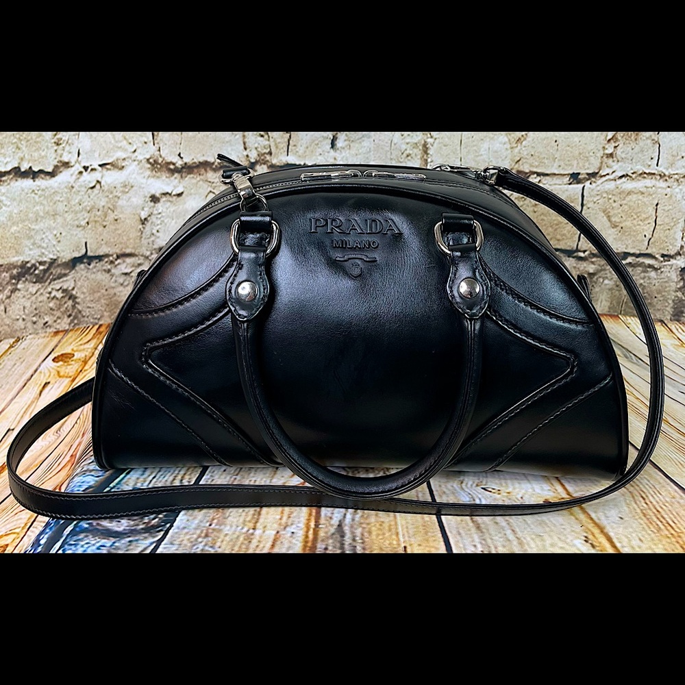 Prada Black Leather Satchel - Picture 5 of 16